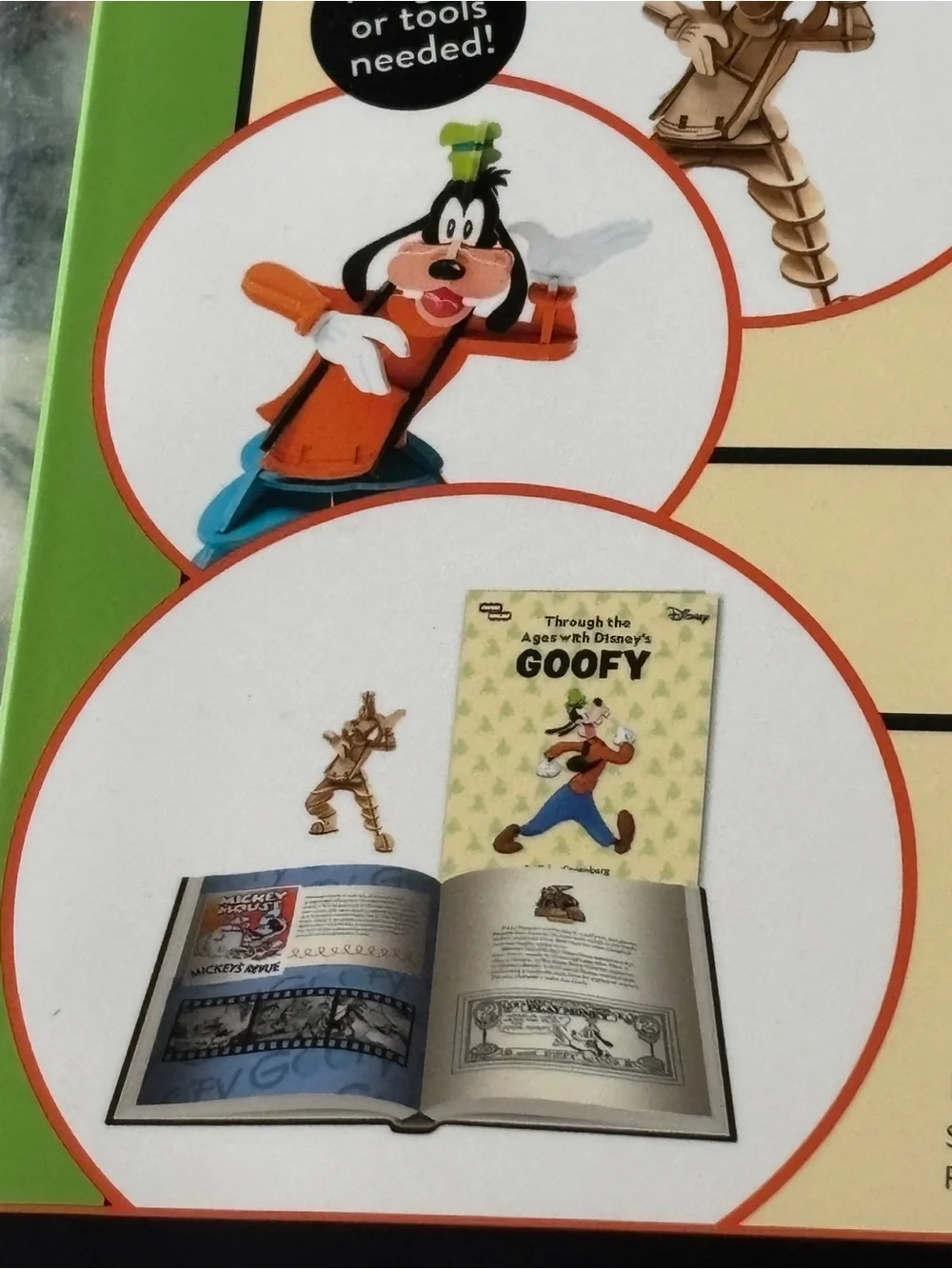 Disney Goofy 3D Wood Model Kit and Book set